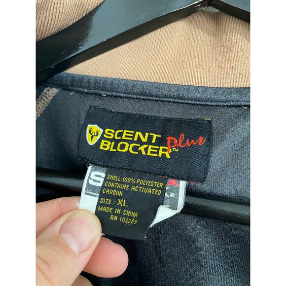 Scent Blocker Plus Brown Hunting Sweatshirt Size XL - Picture 5 of 8